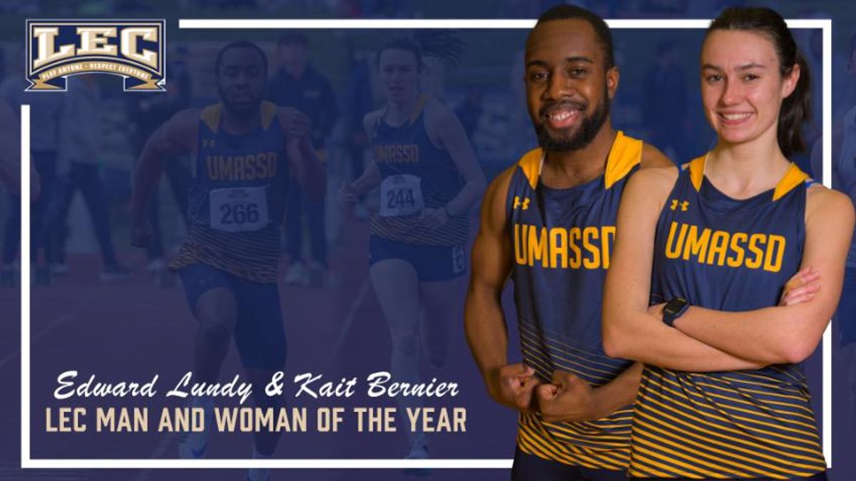 Track & Field stars Kaitlyn Bernier and Edward Lundy