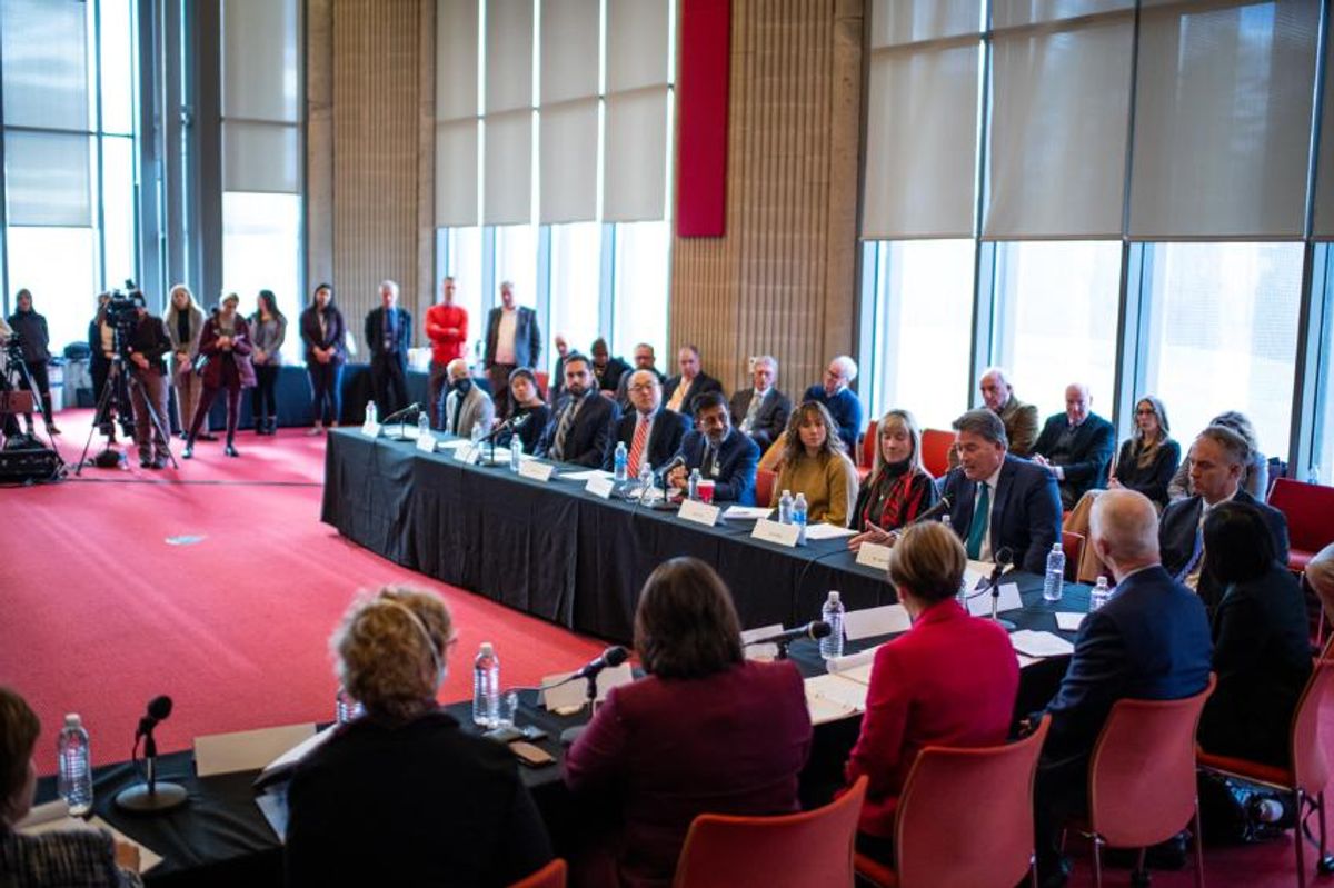 Governor Healey roundtable room
