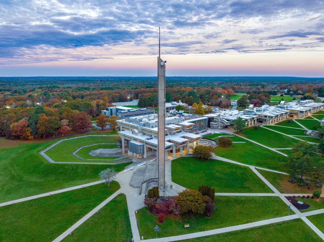 Aerial view of 's main quad.
