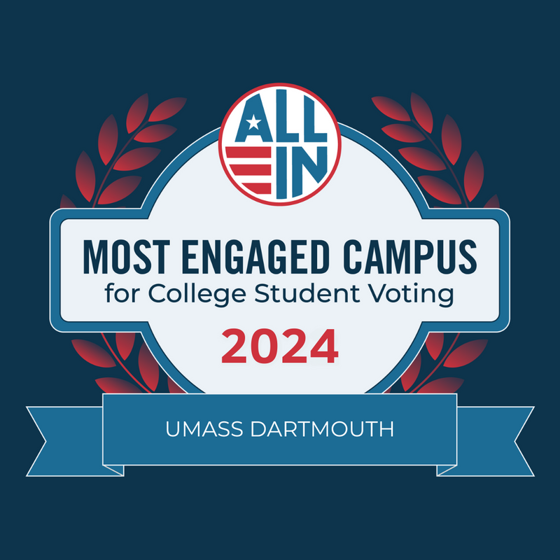 Most Engaged Campus for College Student Voting 2024  badge
