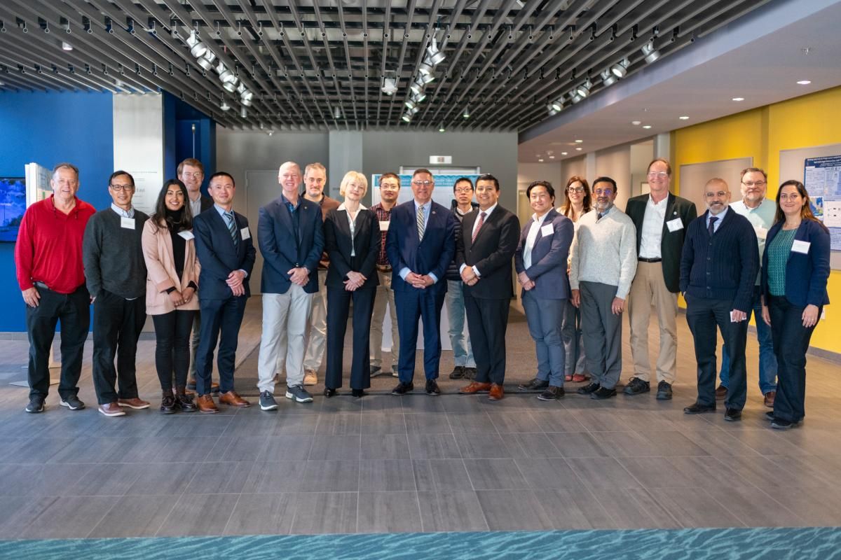 MassCEC CEO, Sen Rodrigues, UMassD leadership and faculty attend roundtable at SMAST
