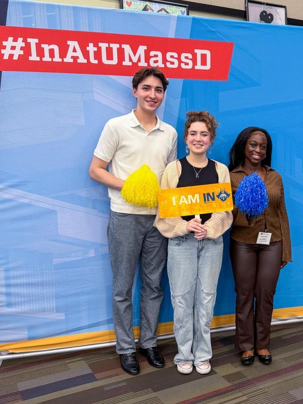 Rachel Krula with Founders' Scholars Jack Greene and Audrey Nortey