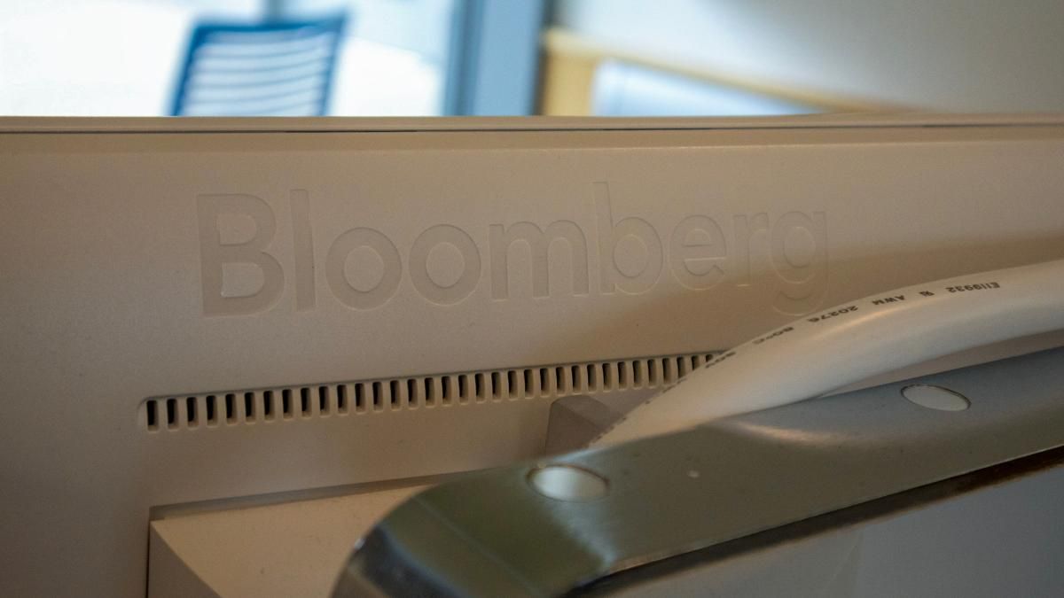 Bloomberg Terminal pictured in the Charlton Technology Center.