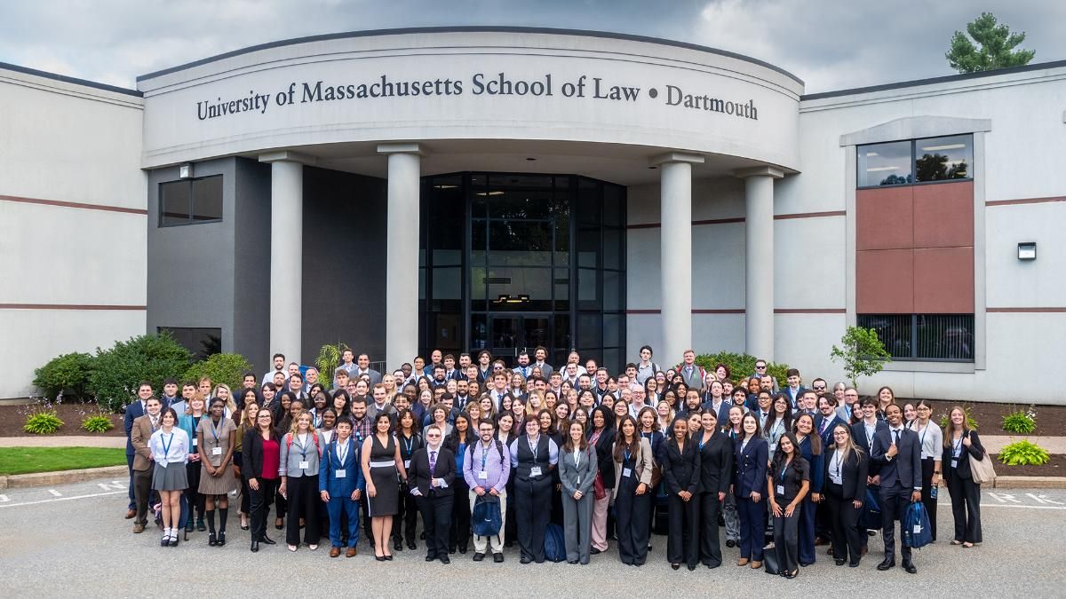 The entering class of 2026 pictured after the first day of orientation.
