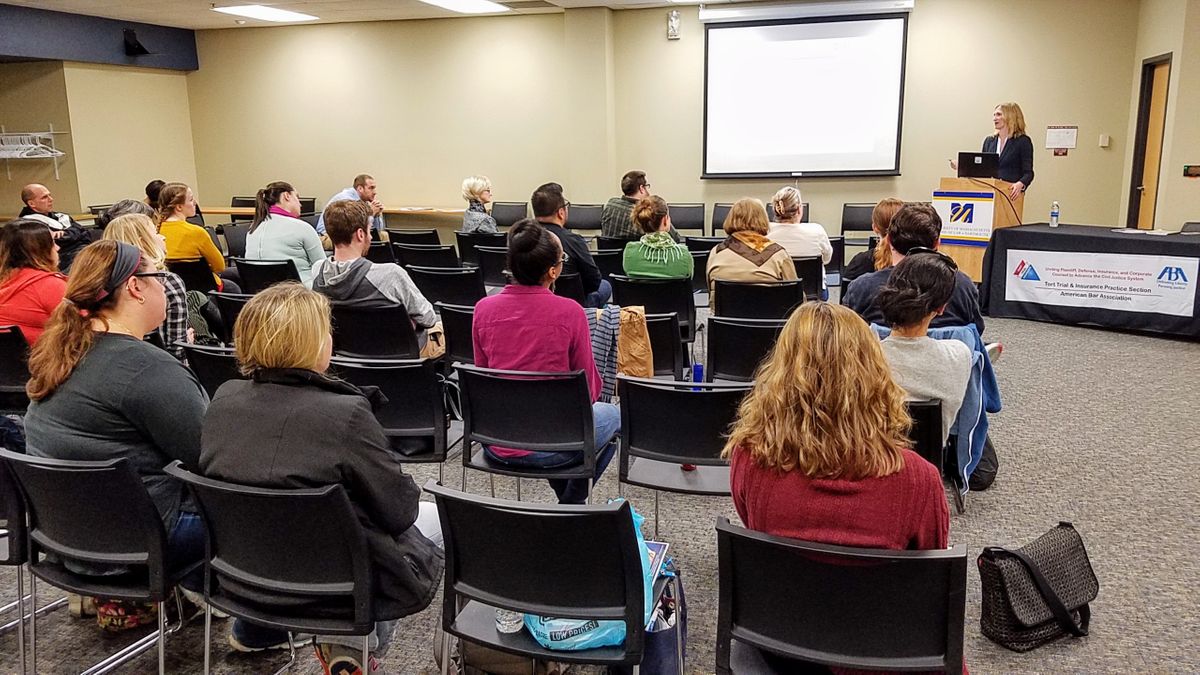 Daina Bray, general counsel of the International Fund for Animal Welfare, lectures at the Law School, Nov. 16, 2016.