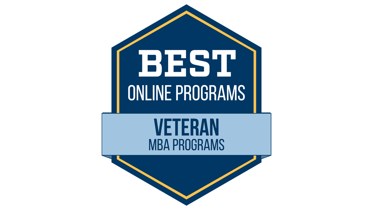 Best Online Programs Veteran MBA Programs Badge