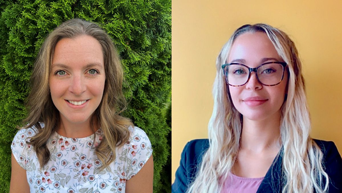 Kylie Hammonds '22 and Emily Tumber '22