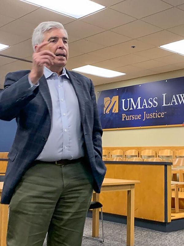 Speaking at UMass Law on February 15, 2024