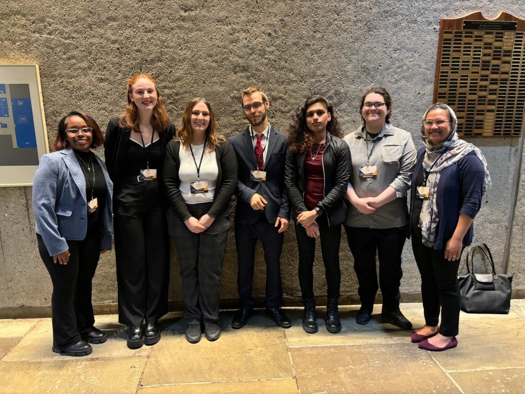 Dr. Lamya Karim and students at the Massachusetts Undergraduate Research Conference