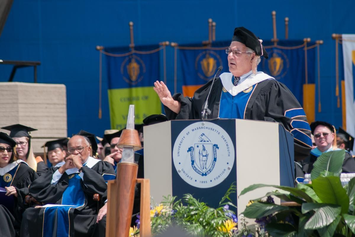 Barney Frank speaking at Commencement