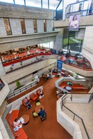 Interior view of one of the Liberal Arts building lounges