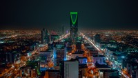Riyadh landscape at night