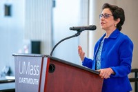 Donor speaking at annual brunch