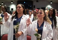 Nursing students reciting the Student Oath