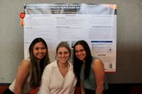Nursing students with their research poster at Scholarship Day 2026
