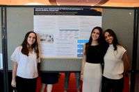 Nursing students with their research poster at Scholarship Day 2026