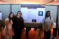 Nursing students with their research poster at Scholarship Day 2026