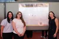 Nursing students with their research poster at Scholarship Day 2026