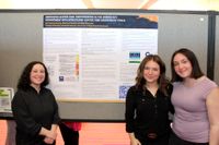 Nursing students with their research poster at the 2026 Scholarship Day