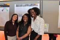 Nursing students with their research poster at Scholarship Day 2026