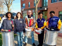 Select Corsair Band members in parade