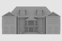 Mansion, 2021, front view of the house