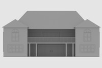 Mansion, 2021, back view of the house