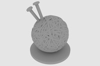 Yarn, 2021, old grandmother character piece