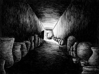 Dream 1, 2020, ink illustration, 7.25 x 5.44 inches