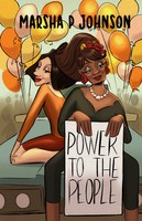 Marsha P Johnson, 2021, digital illustration, book cover, 11x17