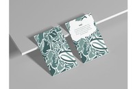 Wai Shoecard White, 2021, white shoecard to be inserted in the shoebox , 2 x 3.5 in