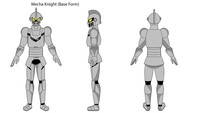 Mecha-Knight (Original Design), Sep 23, 2018, the first design for Mecha-Knight that was created during my first year at college