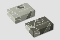 NATURE’S PERK COFFEE, 2021, ground sampler box and bean sampler box, 10 inches x 7.5 inches x 4 inches