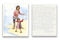 Clara, 2021, colored pencil and watercolor, 12x16