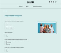QUIZ, 2021, a quiz that would show if the person completing it has misconceptions about Dominicans and their culture.