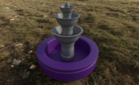 Fountain, 2021, 3d modeled fountain asset, 1200x731