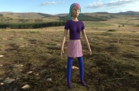 Pink Viper, 2021, 3d modeled character, 1200x792