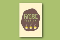 Hygge Festival, 2021, hygge festival poster, 20 x 30 inches