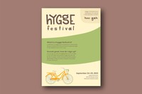 Hygge Festival, 2021, hygge festival promotional poster, 18 x 24 inches
