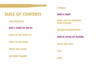 A Full Measure’s Table of Contents, 2021, table of contents spread, 16.5 x 11.5 inches