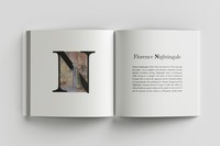 Florence Nightingale, 2021, visual biography, 8.5 in x 8.5 in