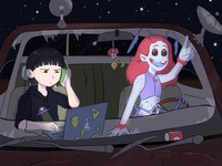 Road Trip, 2021, digital illustration, 12x9 inches