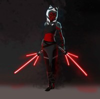 Dark Ashoka, 2020, My reimagining of the character Ashoka from star wars as a Sith Inquisitor