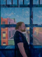 The Fading Dawn, 2022, oil on canvas, 30 x 40 in