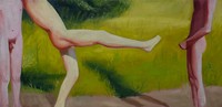 Dance, 2020, oil on canvas, 12 x 25.5 in