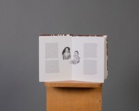 For The Sake of Me seventeenth spread, 2022, the second informational spread Cultural Understandings of Money, 7.75x11.75 in