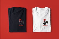 Arrudas Restaurant Clothing Line, 2022, iron on vinyl on t-shirts