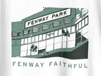 Fenway, 2022, Boston Baseball t-shirt design closeup, 11 x 10 in