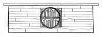Reception Desk Sketch,2022,a sketch of what the front panel would look like on the custom milled reception desk