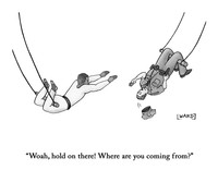 Trapeze of Trust, 2022, 9 x 7 in.